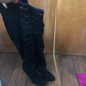 Black thigh High Aldo boots